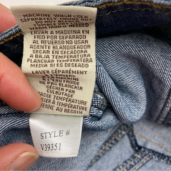 YMI denim collared vest button front pockets juniors small - Picture 10 of 10